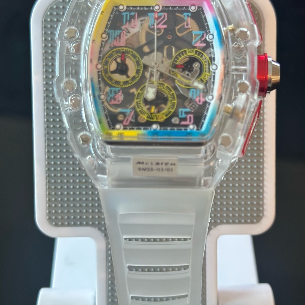 Transparent Multi-Color Men's Watch - Picture 6 of 10
